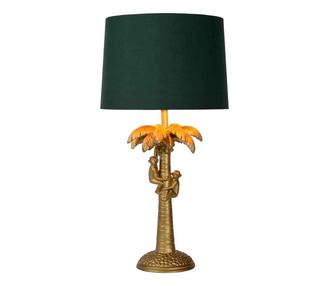 Lucide Lucide 10505/81/02 - Stolná lampa COCONUT 1xE27/60W/230V zlatá/zelená 