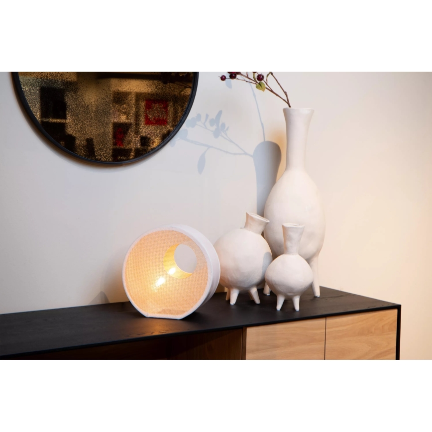 Lucide 10517/01/38 - Stolná lampa LOXIA 1xE14/40W/230V biela
