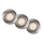 Lucide 11001/15/12 - SADA 3x LED Stmievateľné podhľadové svietidlo FOCUS 1xGU10/5W/230V matný chróm guľaté