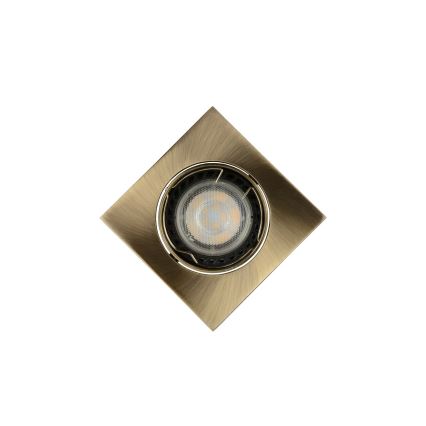 Lucide 11002/05/03 - LED podhľadové svietidlo FOCUS 1xGU10/5W/230V bronz hranaté