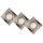 Lucide 11002/15/12 - SADA 3x LED Stmievateľné podhľadové svietidlo FOCUS 1xGU10/5W/230V chróm hranaté