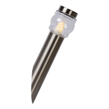 Lucide 11807/01/12 - Vonkajšie nástenné svietidlo MIRANE 1xE14/40W/230V matný chróm IP44