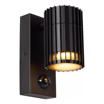 Lucide 11839/01/30 - Vonkajšie nástenné svietidlo s pohybovým senzorom TIMBALA 1xGU10/7W/230V IP44