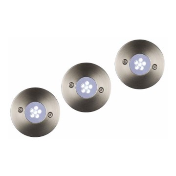 Lucide 11862/23/31 - SADA 3xLED vonkajšie nájazdové svietidlo TRIO 3xLED/1,1W/230V