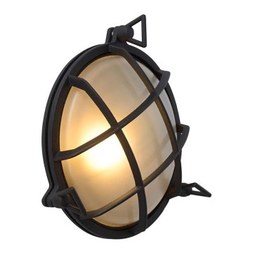 Lucide 11890/25/30 - Vonkajšie nástenné svietidlo DUDLEY 1xE27/40W/230V IP65 čierna