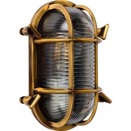Lucide 11891/20/02 - Vonkajšie nástenné svietidlo DUDLEY 1xE27/40W/230V IP65 zlatá