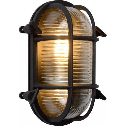 Lucide 11891/20/30 - Vonkajšie nástenné svietidlo DUDLEY 1xE27/40W/230V IP65 čierna