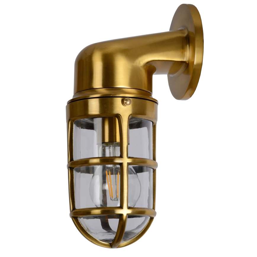 Lucide 11892/01/02 - Vonkajšia nástenná lampa DUDLEY 1xE27/40W/230V IP44 zlatá