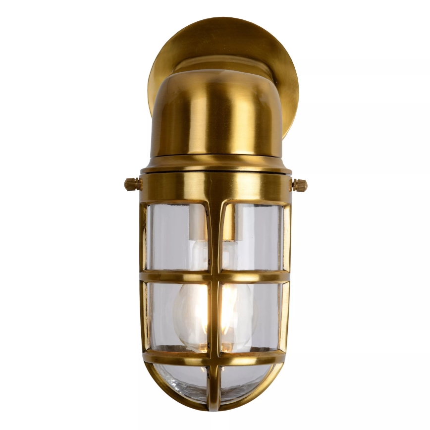 Lucide 11892/01/02 - Vonkajšia nástenná lampa DUDLEY 1xE27/40W/230V IP44 zlatá