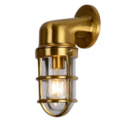 Lucide 11892/01/02 - Vonkajšia nástenná lampa DUDLEY 1xE27/40W/230V IP44 zlatá
