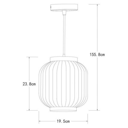 Lucide 13435/01/31 - Luster na lanku GOSSE 1xE27/40W/230V