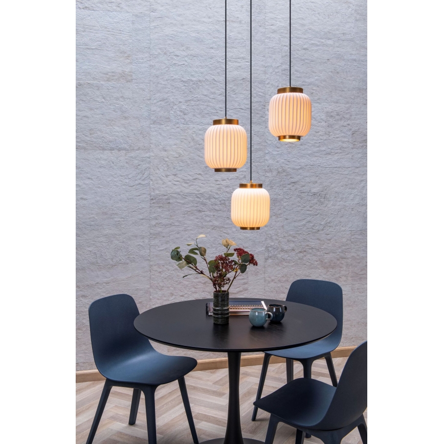 Lucide 13435/03/31 - Luster na lanku GOSSE 3xE27/40W/230V porcelán