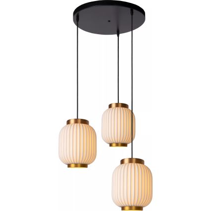 Lucide 13435/03/31 - Luster na lanku GOSSE 3xE27/40W/230V porcelán
