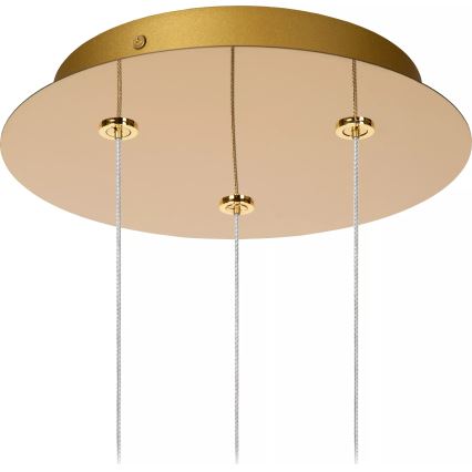 Lucide 13499/13/60 - LED Stmievateľný luster na lanku CINTRA 3xLED/4,7W/230V zlatá