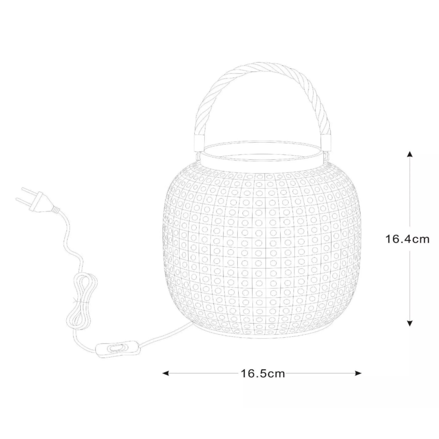 Lucide 13525/01/31 - Stolná lampa SAFIYA 1xE14/25W/230V