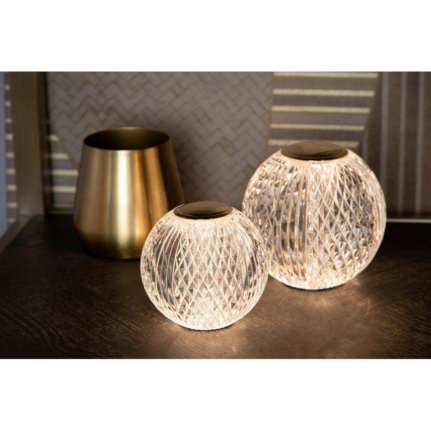 Lucide 13599/02/60 - LED stmievateľná nabíjateľná dotyková stolná lampa CINTRA LED/2W/3,7V 4000 mAh