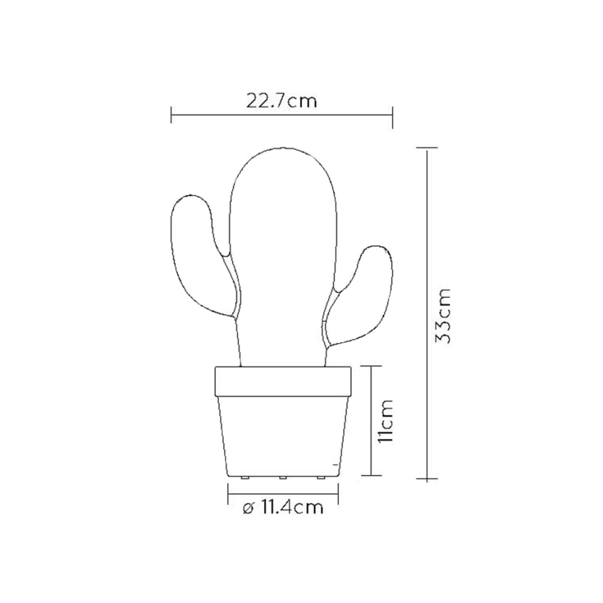 Lucide 13813/02/31 - LED Stmievateľná stolná lampa CACTUS LED/2W/5V