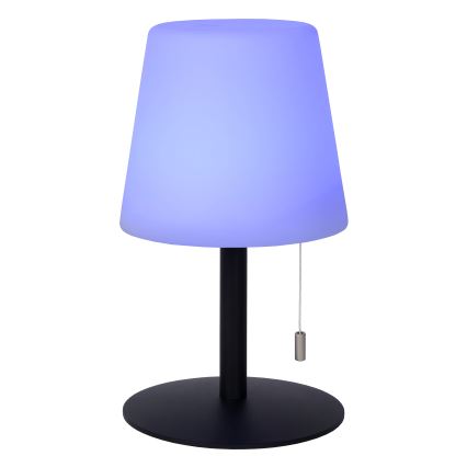Lucide 13815/02/99 - LED RGBW Stmievateľná vonkajšia lampa RIO LED/1,8W/3,7V USB IP44 1800 mAh čierna