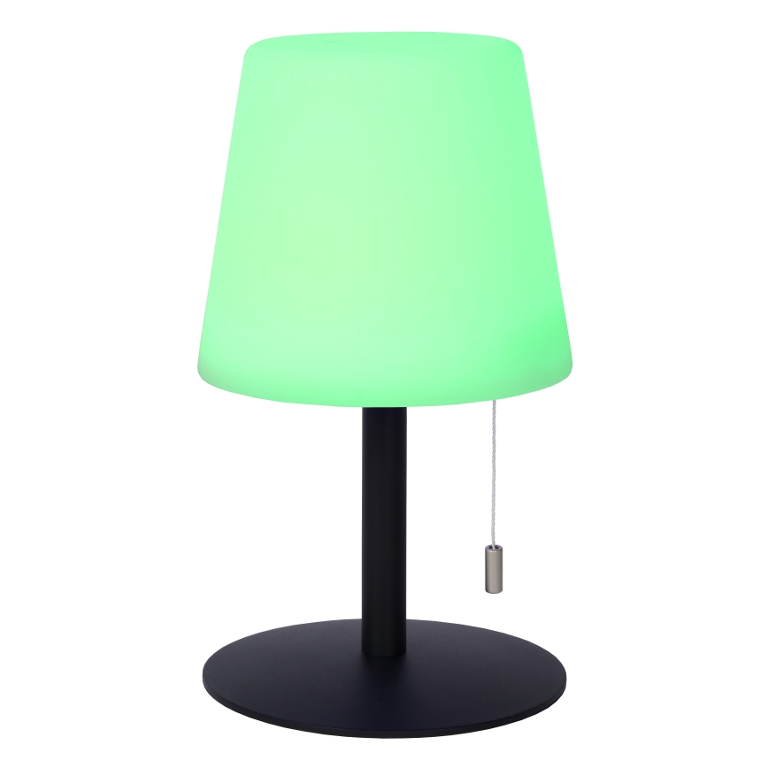 Lucide 13815/02/99 - LED RGBW Stmievateľná vonkajšia lampa RIO LED/1,8W/3,7V USB IP44 1800 mAh čierna