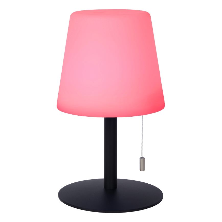 Lucide 13815/02/99 - LED RGBW Stmievateľná vonkajšia lampa RIO LED/1,8W/3,7V USB IP44 1800 mAh čierna