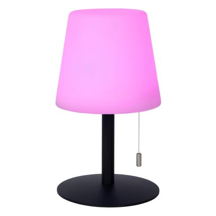 Lucide 13815/02/99 - LED RGBW Stmievateľná vonkajšia lampa RIO LED/1,8W/3,7V USB IP44 1800 mAh čierna
