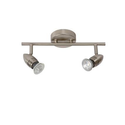Lucide 13955/10/12 - LED bodové svietidlo CARO-LED 2xGU10/5W/230V matný chróm