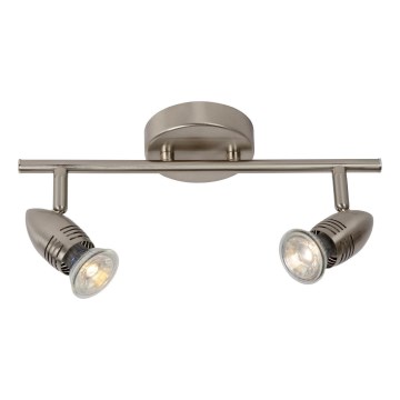 Lucide 13955/10/12 - LED bodové svietidlo CARO-LED 2xGU10/5W/230V matný chróm