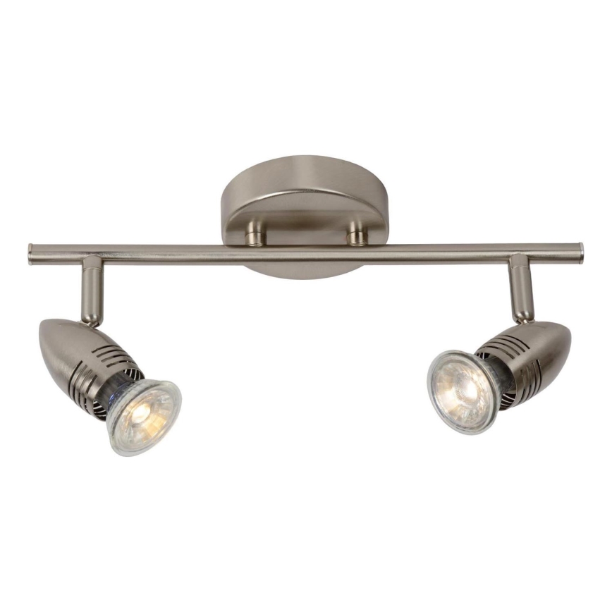 Lucide 13955/10/12 - LED bodové svietidlo CARO-LED 2xGU10/5W/230V matný chróm