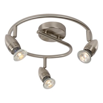 Lucide 13955/14/12 - LED bodové svietidlo CARO-LED 3xGU10/5W/230V matný chróm