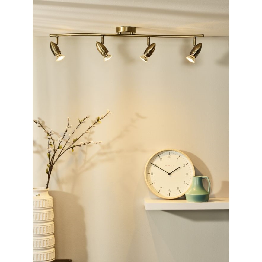 Lucide 13955/20/03 - LED bodové svietidlo CARO-LED 4xGU10/5W/230V bronz