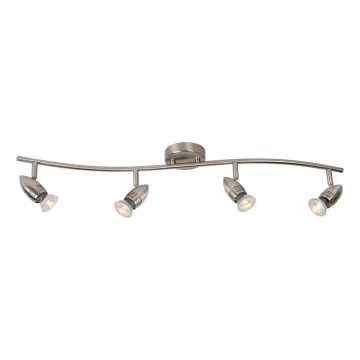 Lucide 13955/20/12 - LED bodové svietidlo CARO-LED 4xGU10/5W/230V matný chróm