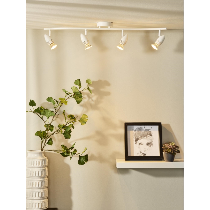 Lucide 13955/20/31 - LED bodové svietidlo CARO-LED 4xGU10/5W/230V biele