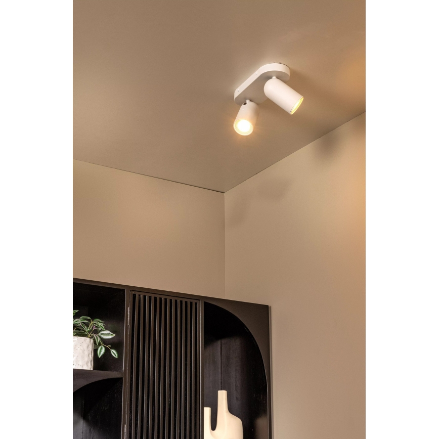 Lucide 13958/02/31 - Bodové svietidlo PUNCH 2xGU10/35W/230V biela