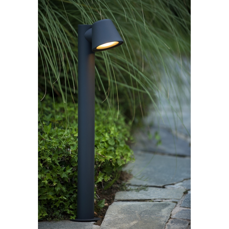 Lucide 14881/70/30 - LED Vonkajšia lampa DINGO 1xGU10/5W/230V IP44 antracit