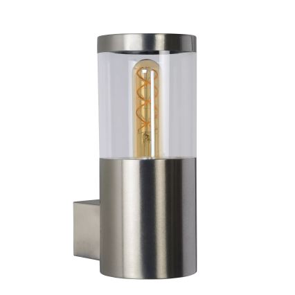 Lucide 14899/01/12 - Vonkajšie nástenné svietidlo FEDOR 1xE27/40W/230V IP44 matný chróm
