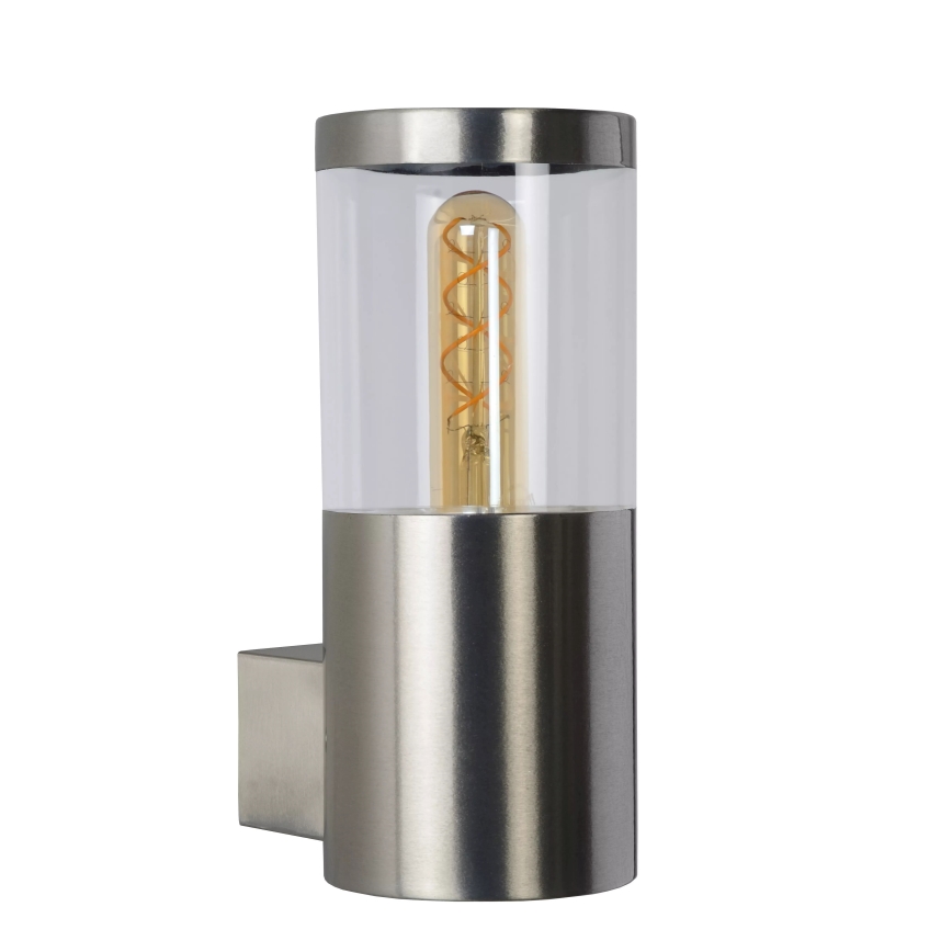 Lucide 14899/01/12 - Vonkajšie nástenné svietidlo FEDOR 1xE27/40W/230V IP44 matný chróm