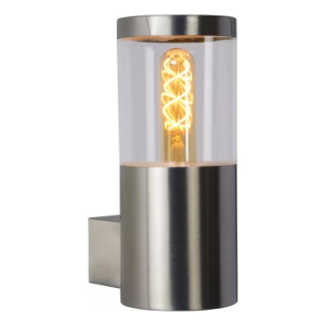 Lucide 14899/01/12 - Vonkajšie nástenné svietidlo FEDOR 1xE27/40W/230V IP44 matný chróm