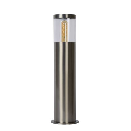 Lucide 14899/50/12 - Vonkajšia lampa FEDOR 1xE27/40W/230V IP44 49 cm matný chróm