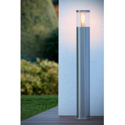 Lucide 14899/80/12 - Vonkajšia lampa FEDOR 1xE27/40W/230V IP44 79 cm matný chróm