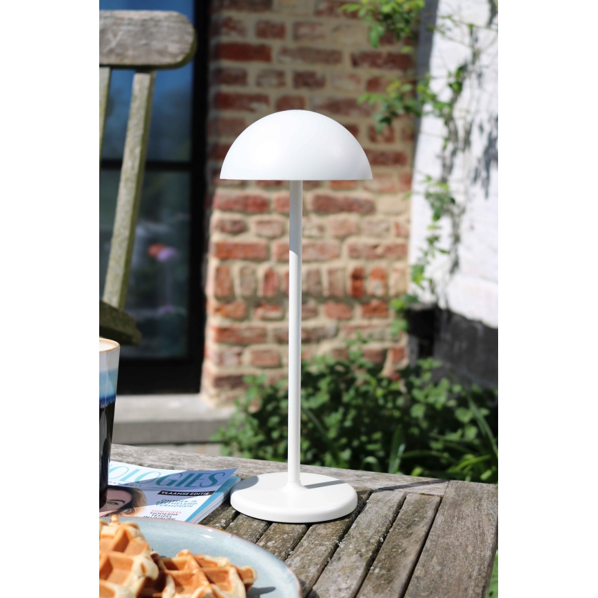 Lucide 15500/02/31 - LED Stmievateľná dotyková vonkajšia lampa JOY LED/1,5W/3,7V USB IP54 2200 mAh biela