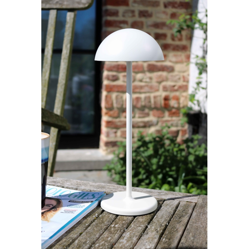 Lucide 15500/02/31 - LED Stmievateľná dotyková vonkajšia lampa JOY LED/1,5W/3,7V USB IP54 2200 mAh biela