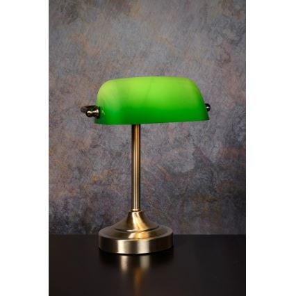Lucide 17504/01/03 - Stolná lampa BANKER 1xE14/40W/230V