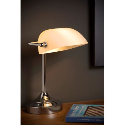 Lucide 17504/01/11 - Stolná lampa BANKER 1xE14/40W/230V
