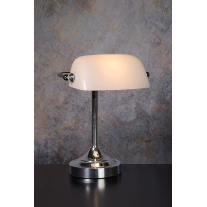 Lucide 17504/01/11 - Stolná lampa BANKER 1xE14/40W/230V