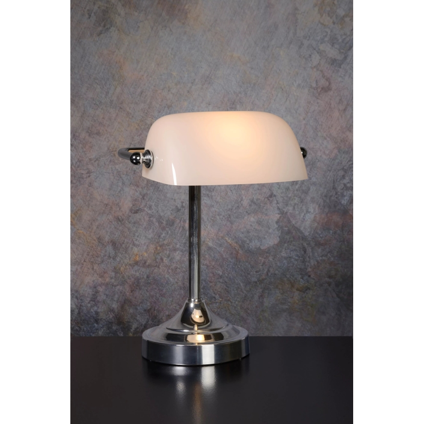 Lucide 17504/01/11 - Stolná lampa BANKER 1xE14/40W/230V