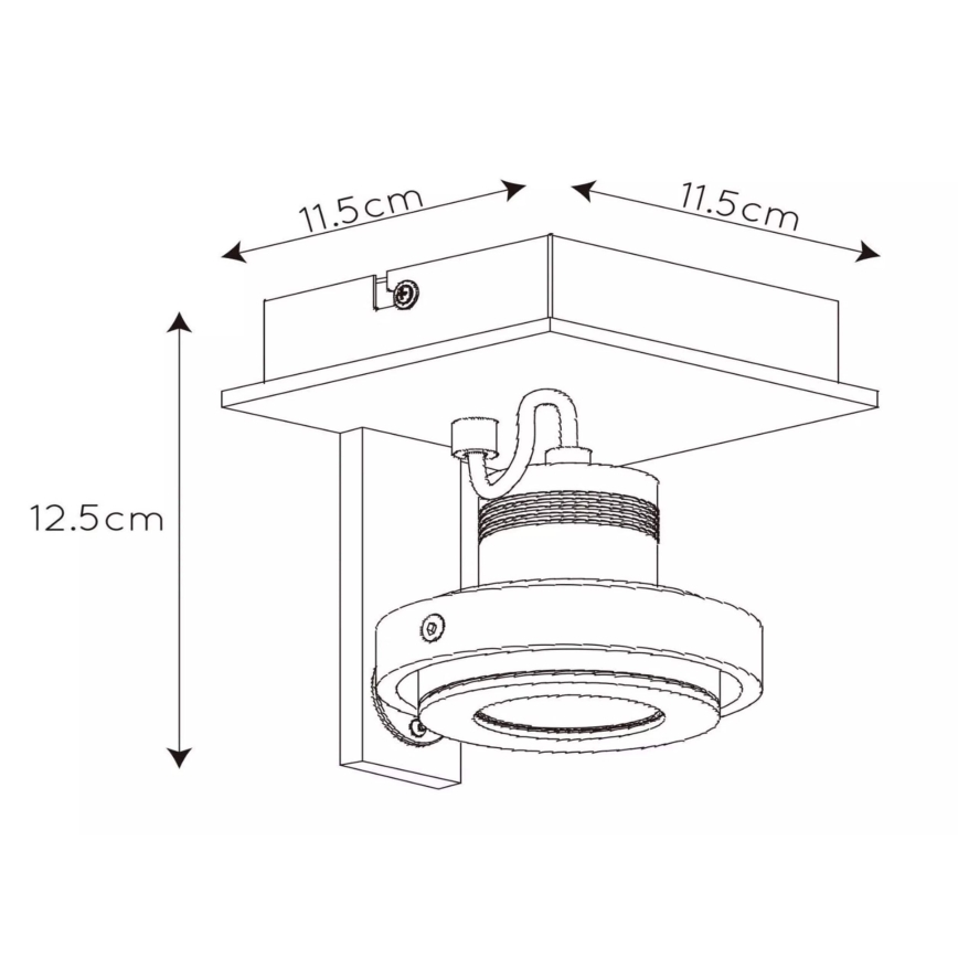 Lucide 17906/06/12 - LED Stmievateľné bodové svietidlo LANDA 1xGU10/5W/230V matný chróm