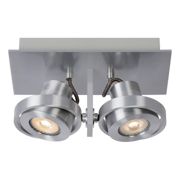 Lucide 17906/11/12 - LED Stmievateľné bodové svietidlo LANDA 2xGU10/5W/230V matný chróm