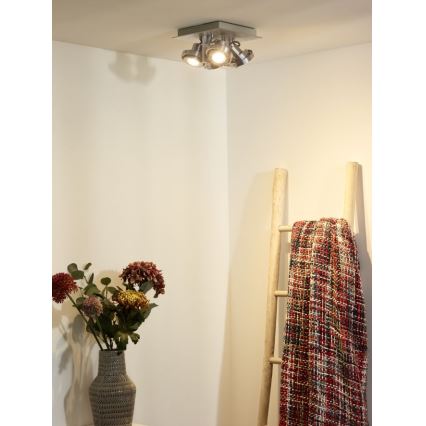Lucide 17906/20/12 - LED bodové svietidlo LANDA 4xGU10/4,5W/230V matný chróm