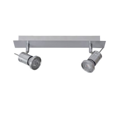 Lucide 17990/10/12 - LED bodové svietidlo TWINNY-LED 2xGU10/4,5W/230V matný chróm