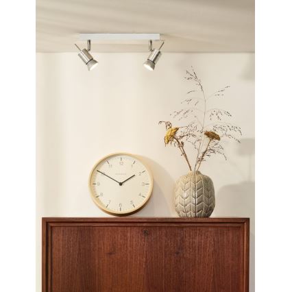 Lucide 17990/10/12 - LED bodové svietidlo TWINNY-LED 2xGU10/4,5W/230V matný chróm